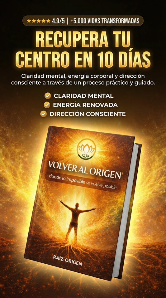 VOLVER AL ORIGEN + 3 Bonos para reconectar tu mente,cuerpo y accion en 10 DIAS.